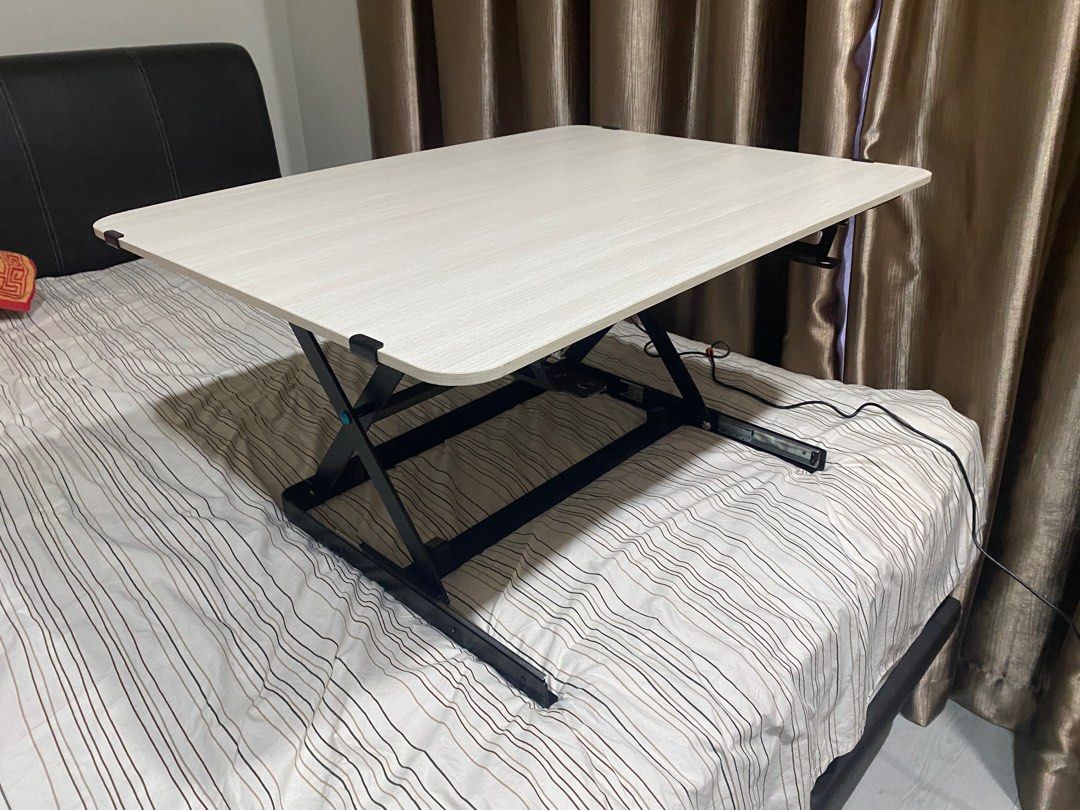 Used Adjustable Table Standing desk Adjustable Table top motorized, Furniture & Home Living ...