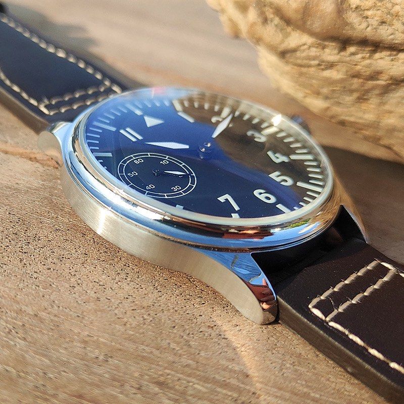 Sterile German Mechanical Hand Wind Pilot Watch