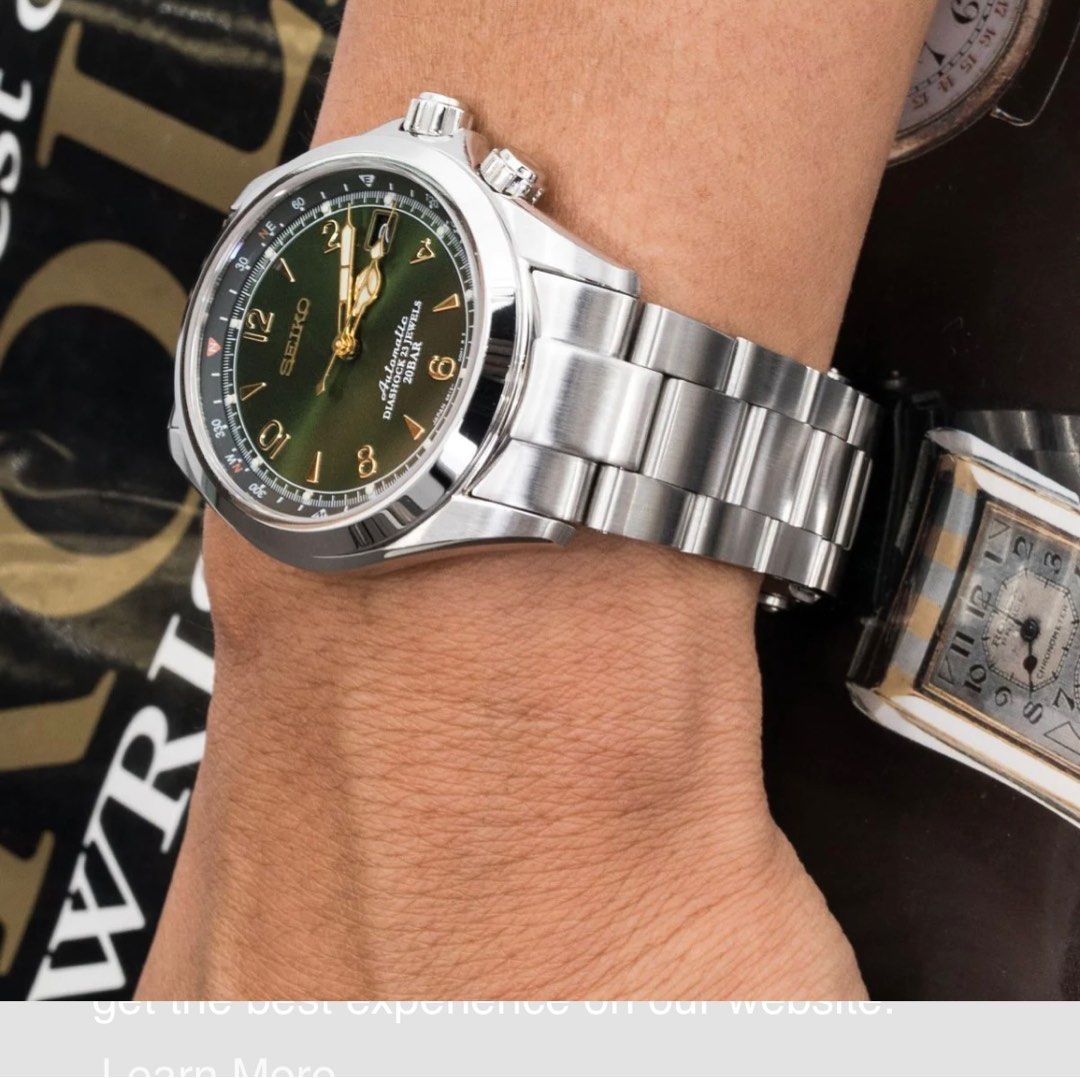 Strapcode Miltat 20mm Super0 Boyer Oyster Bracelet for Seiko Alpinist SARB017 and Hamilton