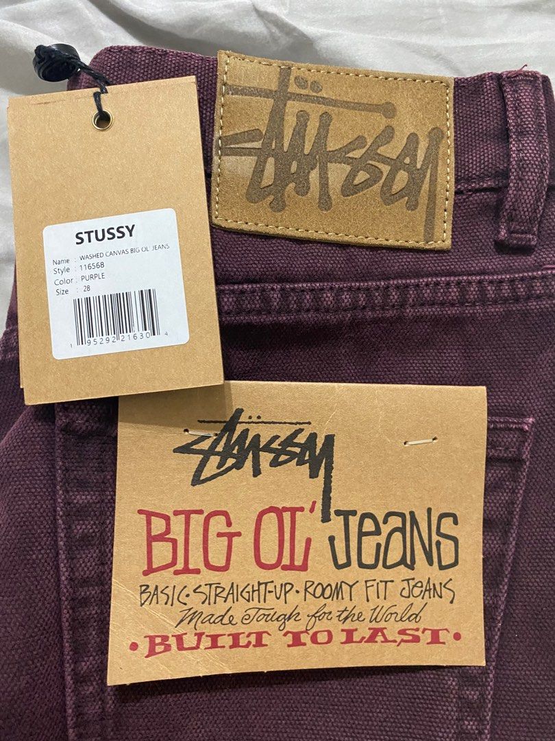 Stüssy WASHED CANVAS BIG OL' JEANS, 他的時尚, 褲子, 牛仔褲在旋轉拍賣