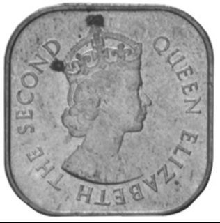 SUPER RARE QUEEN ELIZABETH SECOND MALAYA 1956-1961 ONE CENT COIN