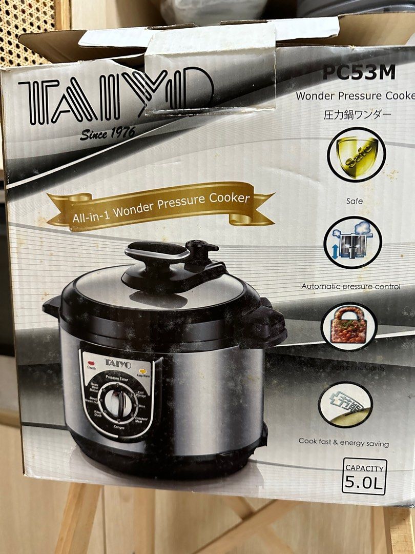 Taiyo electric pressure cooker TV Home Appliances Kitchen Appliances Other Kitchen Appliances on Carousell