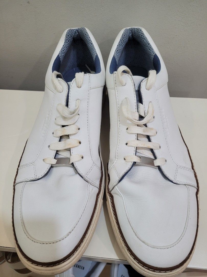 Ted Baker Men s Rouu Lthr AM Loafer White Men s Shoes