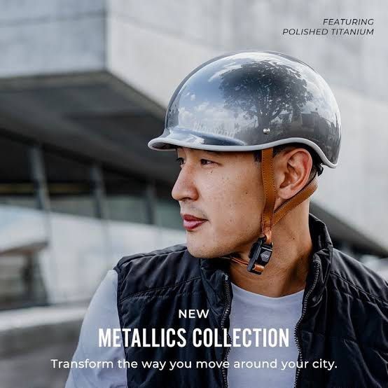 Thousand helmet best sale polished titanium