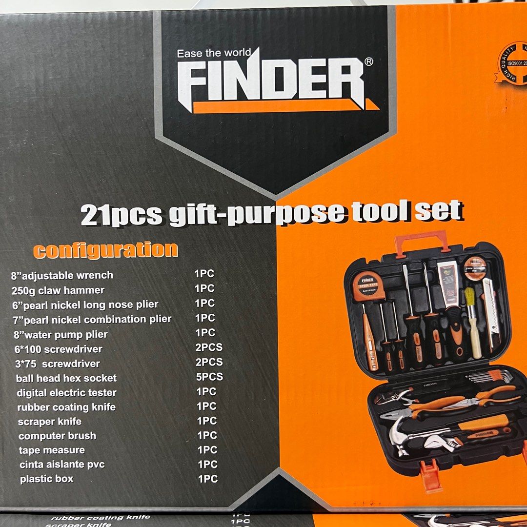 Tool set Tool box Finder Tool Set Wrench Hammer Piler Screwdriver