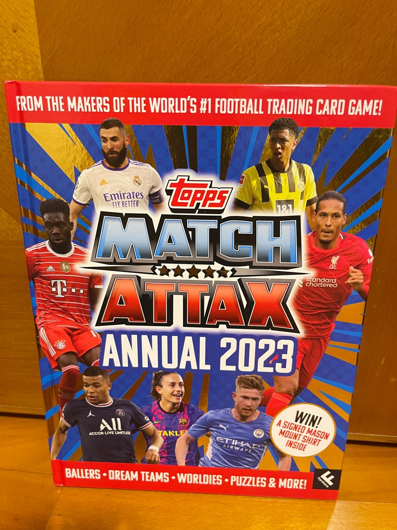 Topps Match Attax Annual 2023, 興趣及遊戲, 書本 & 文具, 雜誌及其他 Carousell