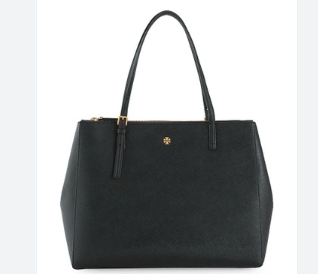 Tory burch shoulder emerson large double zip tote, Women's Fashion