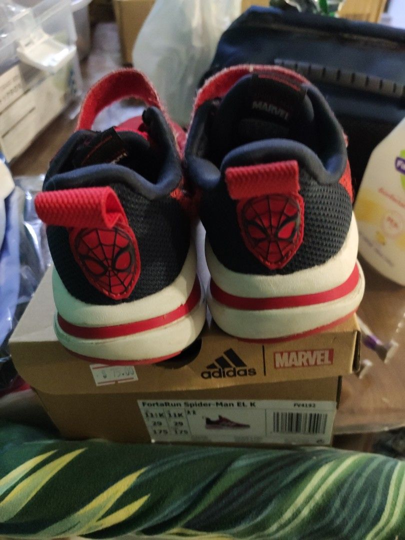 UK 11K authentic adidas spiderman marvel shoes