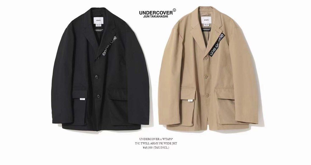全新UNDERCOVER × WTAPS 聯名西裝外套, 男裝, 外套及戶外衣服- Carousell
