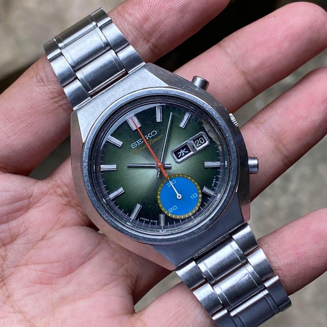 Vintage JDM Seiko 6139-8040 Speed-Timer Chronograph Watch, Men's Fashion,  Watches & Accessories, Watches on Carousell
