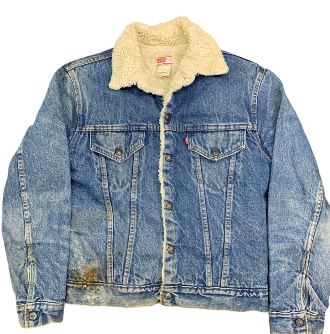Vintage Levi's Sherpa Jacket, Men's Fashion, Coats, Jackets and Outerwear  on Carousell
