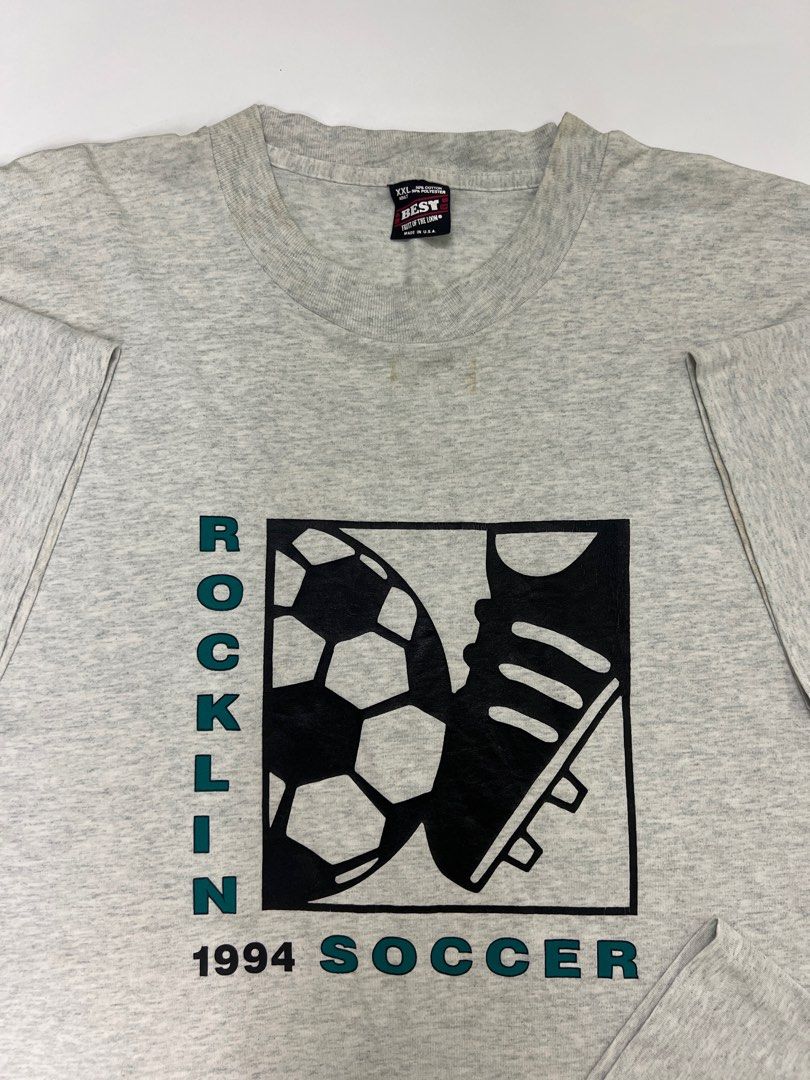 Vintage Rocklin 1994 Soccer, Men's Fashion, Tops & Sets, Tshirts & Polo