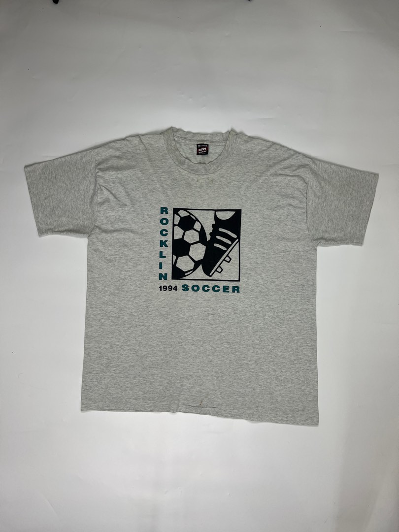 Vintage Rocklin 1994 Soccer, Men's Fashion, Tops & Sets, Tshirts & Polo