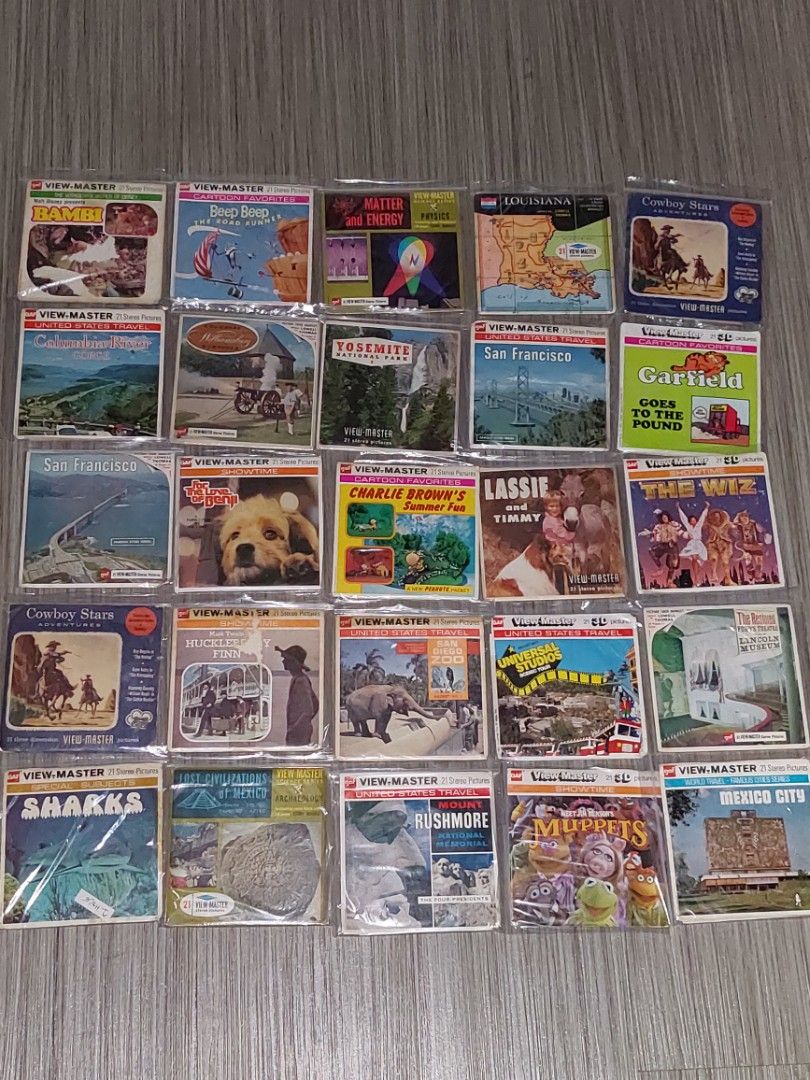 Vintage Viewmaster viewer and reels (Category: Vintage Collectibles) located in Manila. Submitted by retrotoycollections (Listing ID 241311058, Image 3). Description: lots of reels to choose from huge selections of reels! - price starts at 800 and up per title sold separately pm for price on each item.