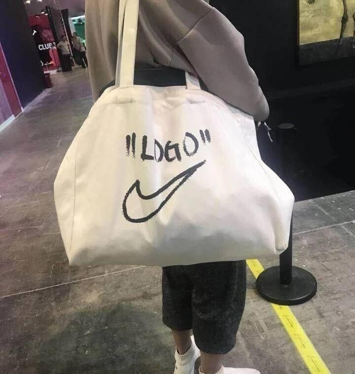 Nike off white tote bag deals