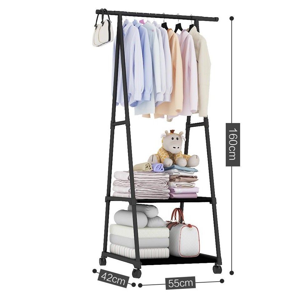 White Clothes Rack, Furniture & Home Living, Furniture, Shelves