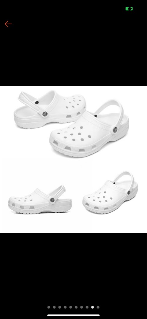 White Crocs, Men's Fashion, Footwear, Flipflops and Slides on Carousell