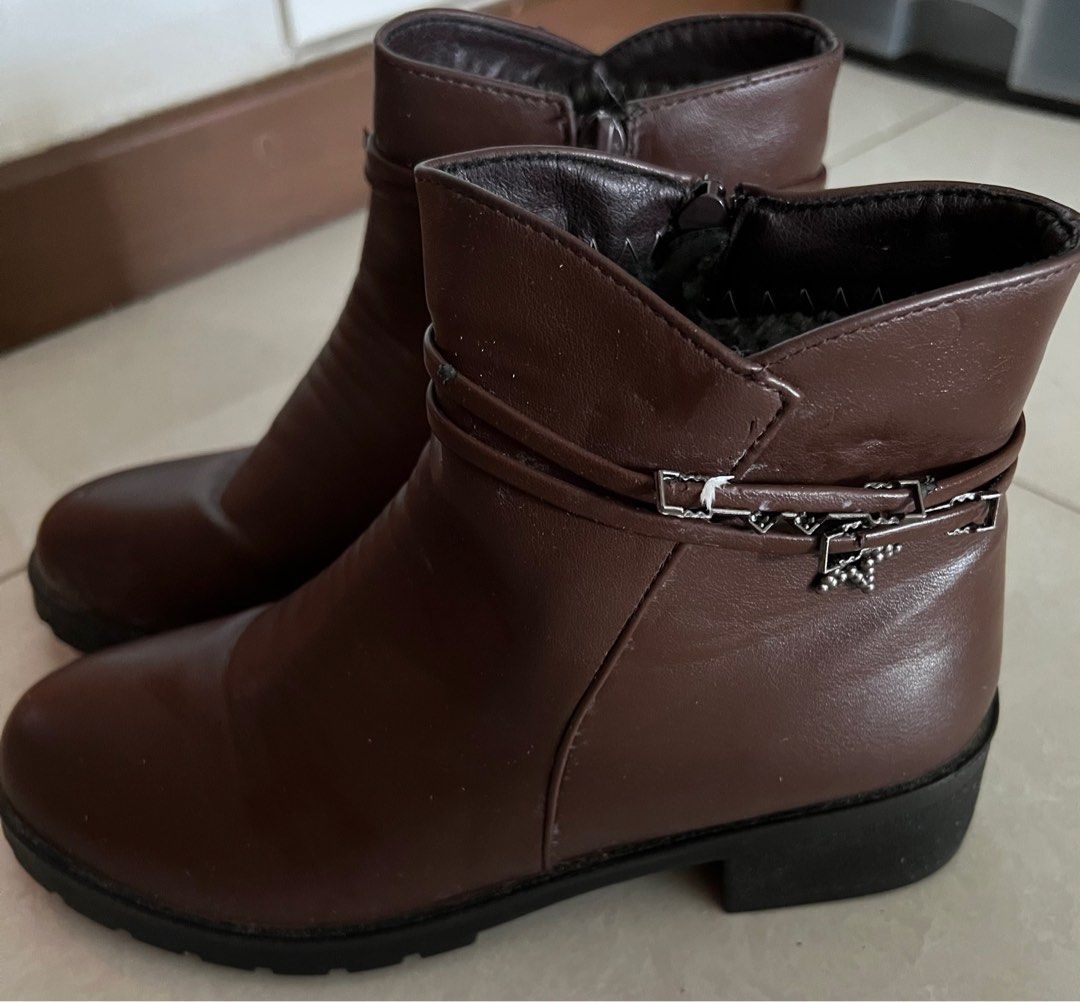 Warm discount ankle boots