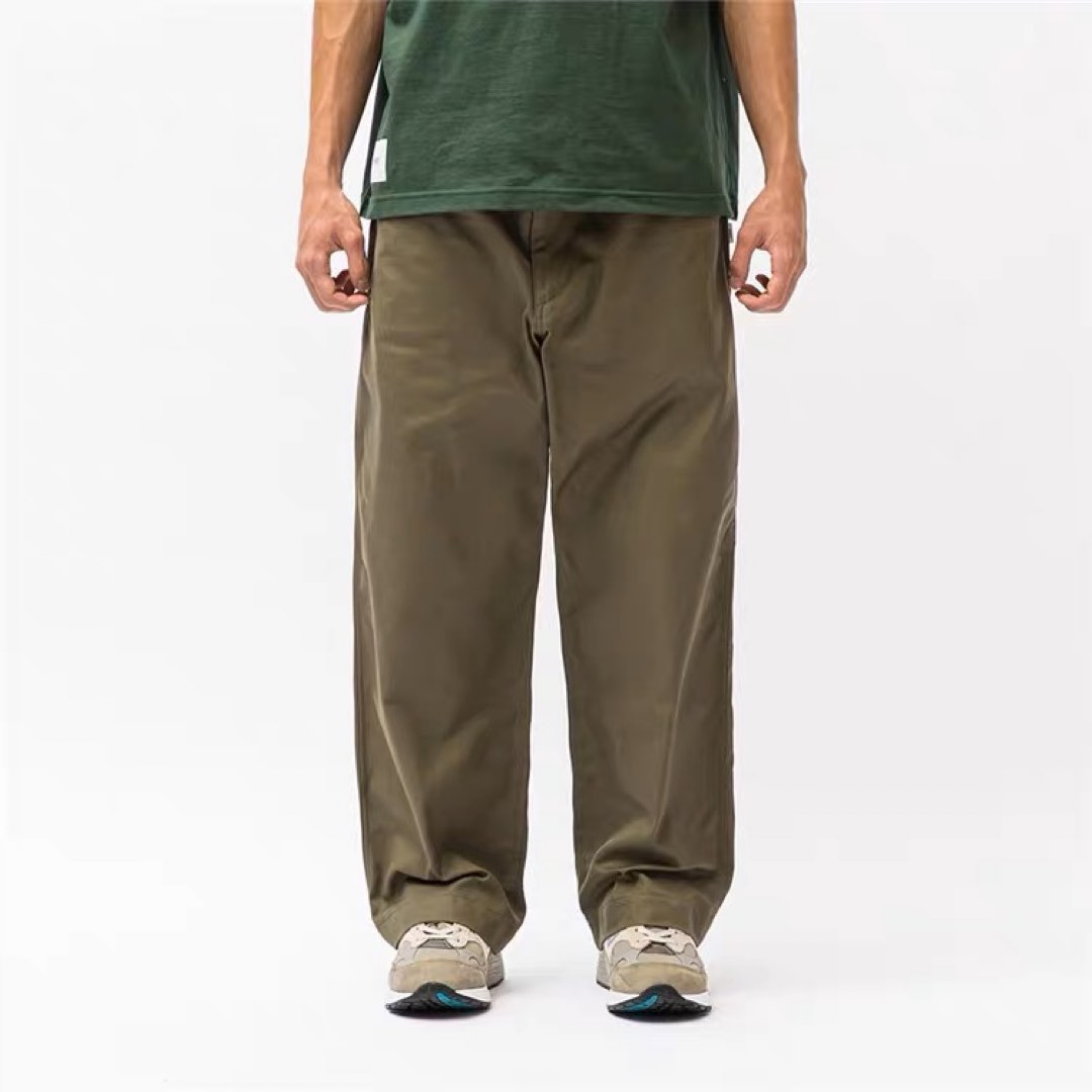日本wtaps 22aw wod trousers cotton serge olive drab褲, 男裝, 褲 