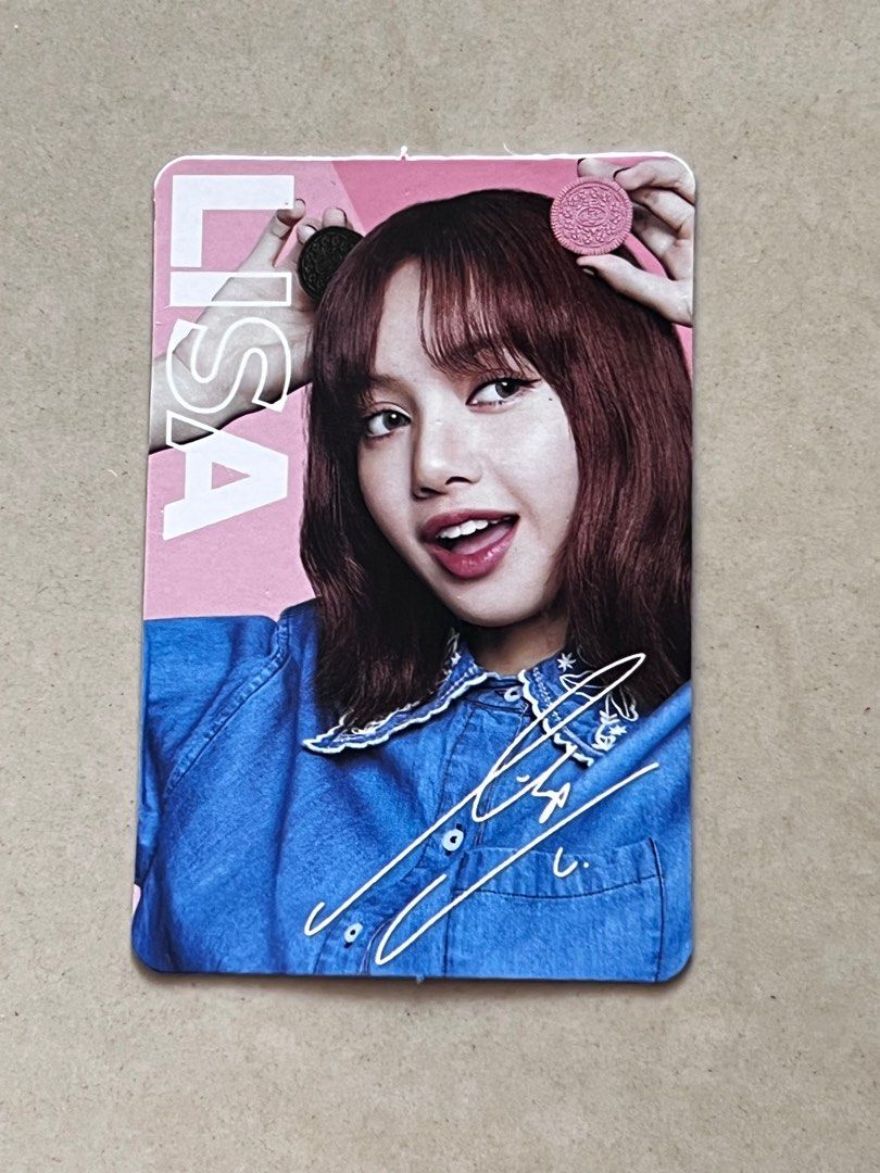 Wtt Wts Oreo X Blackpink Photocard 03 Lisa Hobbies And Toys