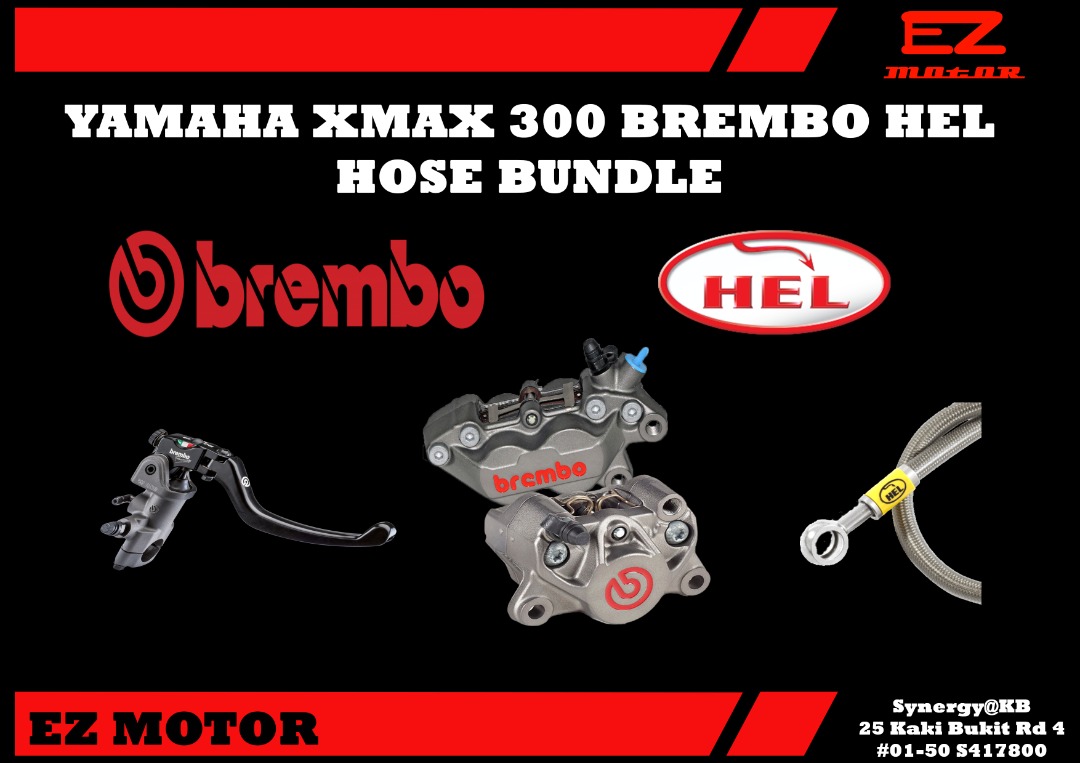 Yamaha Xmax 300 Brembo Hel Brake System Upgrade, Motorcycles ...