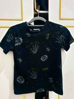 Zara black printed t-shirt