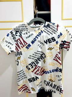 Zara white printed shirt