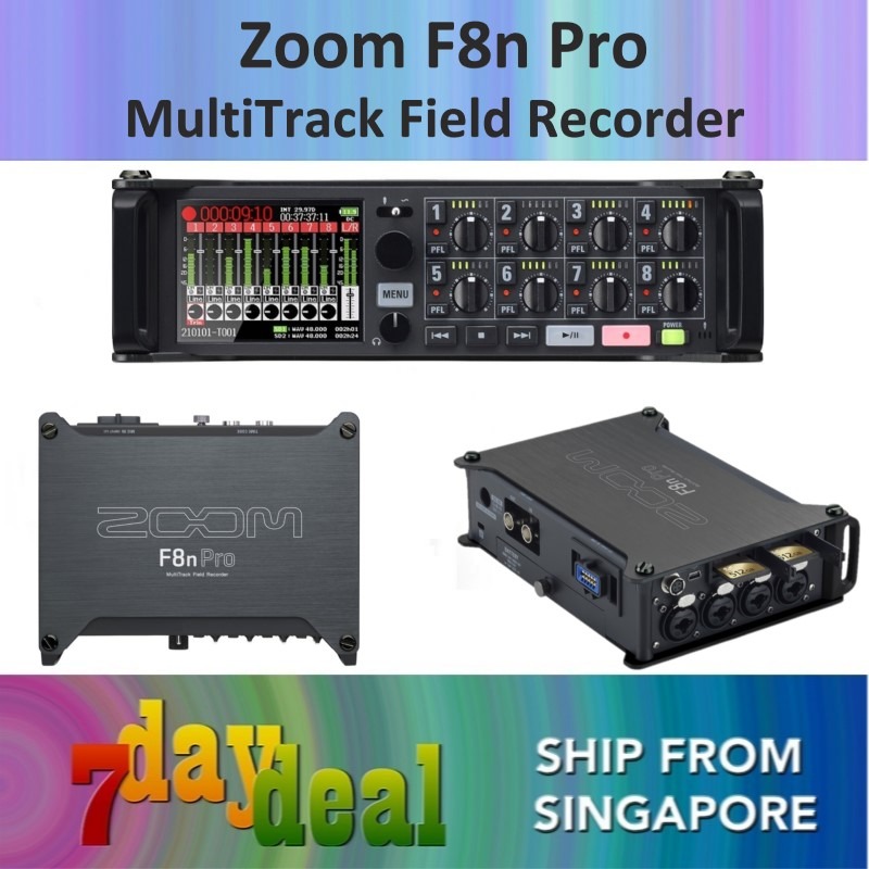 Zoom F8n Pro 8-Input (10-Track Multitrack Field Recorder), Audio ...