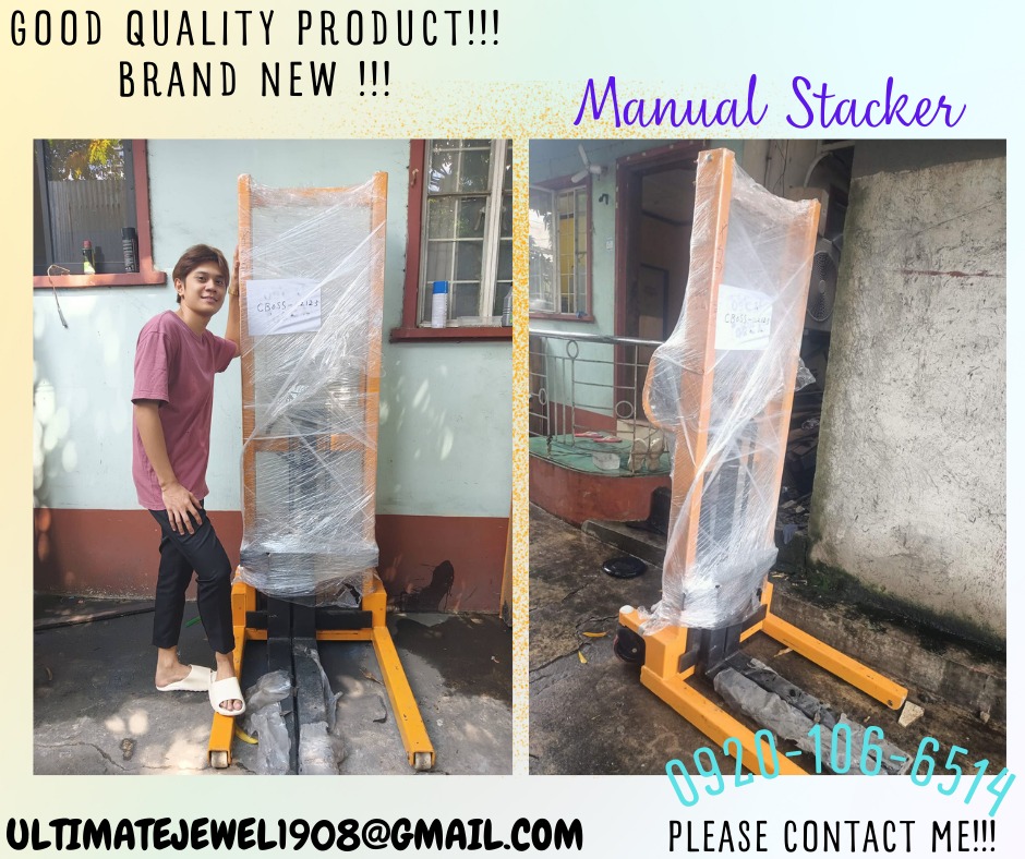 1.5 TONS 1.6 METERS MANUAL HAND PALLET STACKER GOOD QUALITY AND