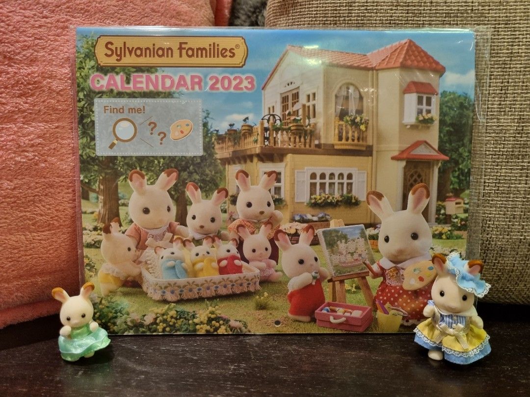 2023 Wall Calendar Sylvanian Families, Hobbies & Toys, Stationery