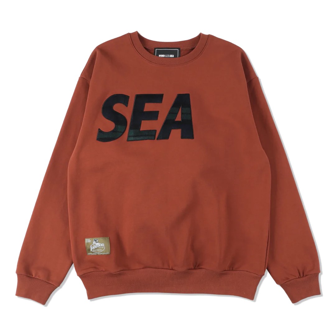 最新日本直送Wind and Sea x JOHNSON WOOLEN MILLS X WDS SEA CREWNECK