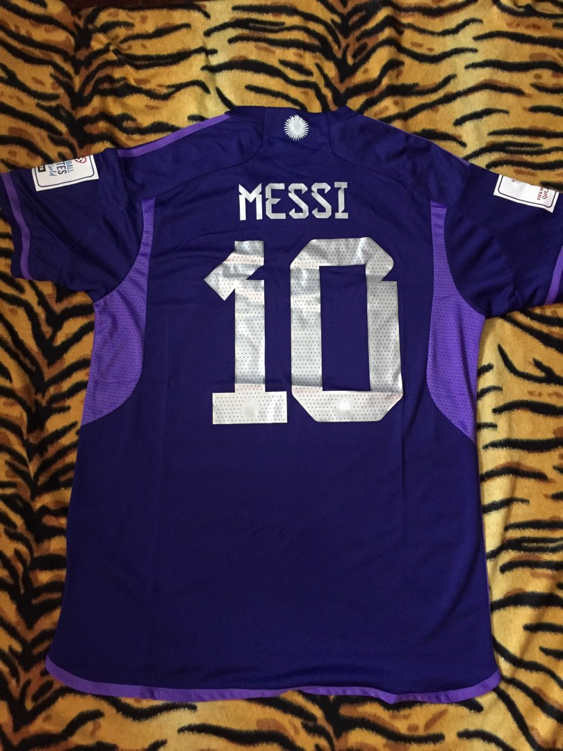 Adidas Argentina Away Messi Football Jersey 2022, Men's Fashion