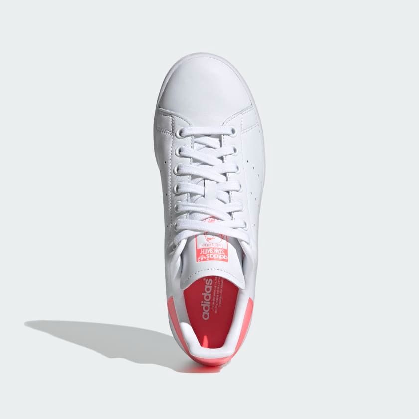 Stan smith shoes pink and white sales