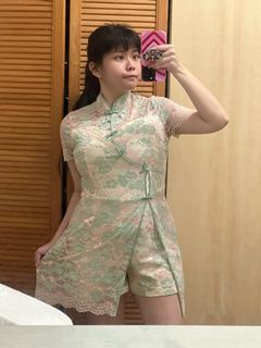 AEON CNY Lace Jumpsuit Cheongsam