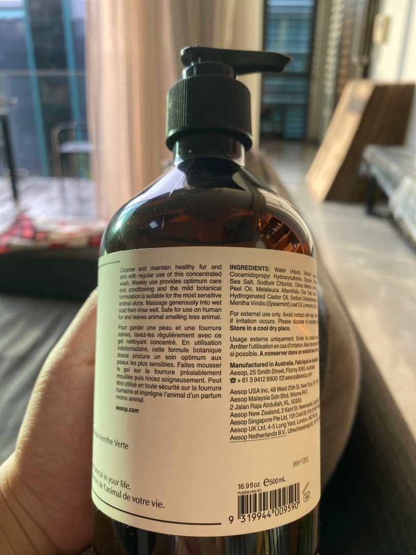 Aesop Animal Wash, Pet Supplies, Health & Grooming on Carousell