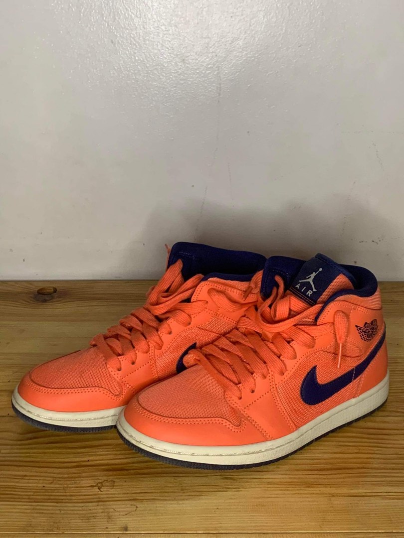women's air jordan 1 mid turf orange