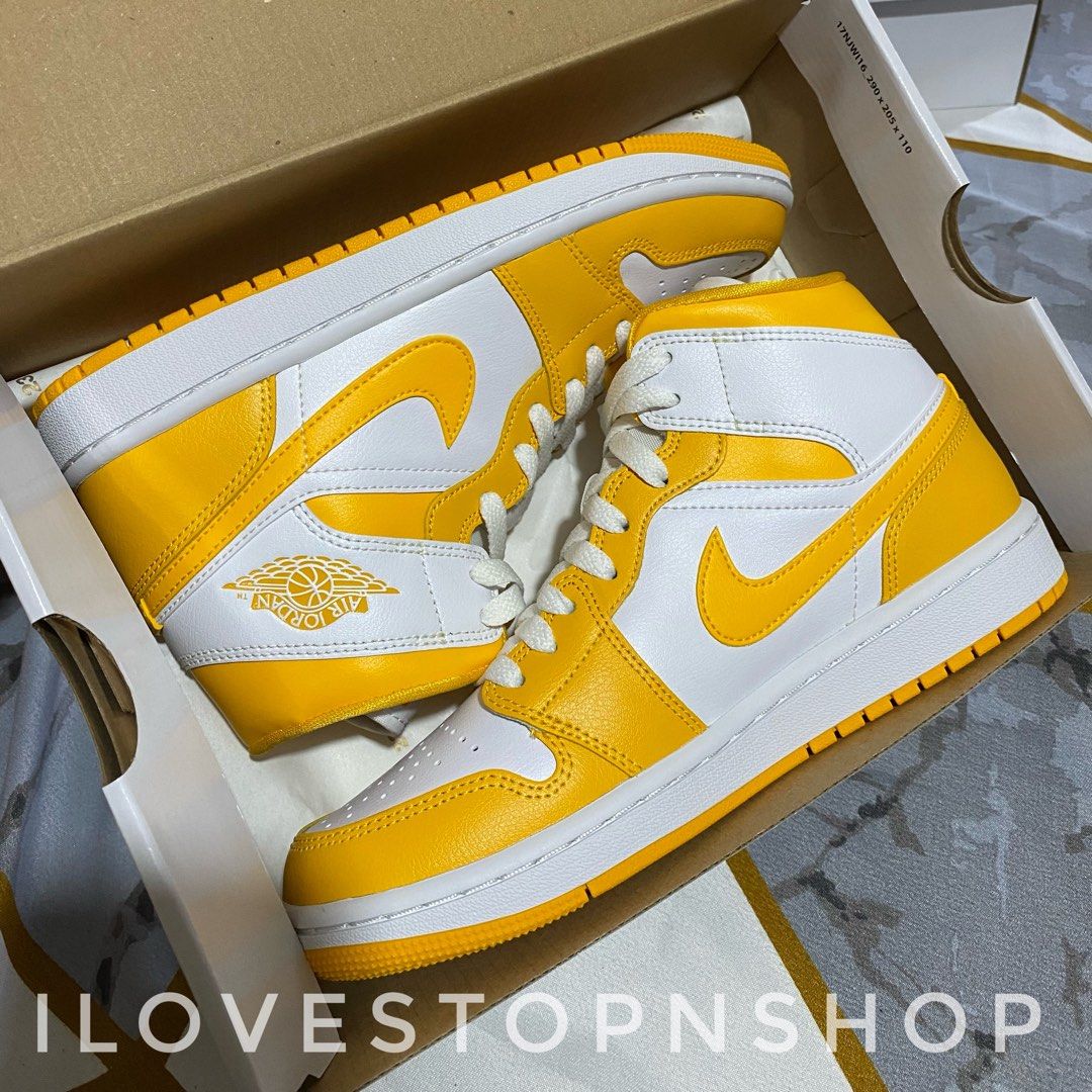 Air Jordan 1 Mid 'University Gold' (W), Women's Fashion, Footwear