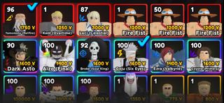 CHEAPEST] ROBLOX Anime Adventures Units/Skins/Relics, Video Gaming, Gaming  Accessories, In-Game Products on Carousell
