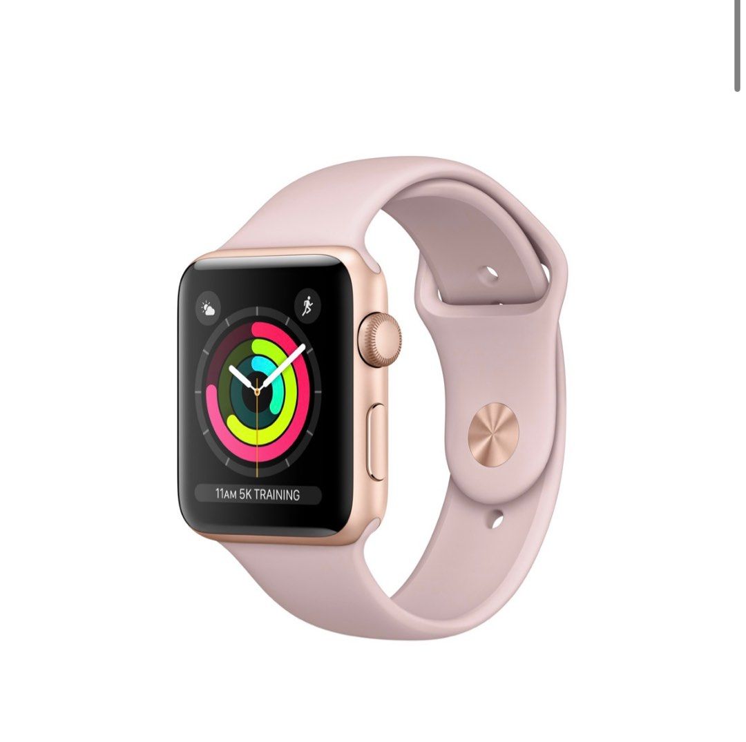 Apple watch series 3 bands rose gold discount