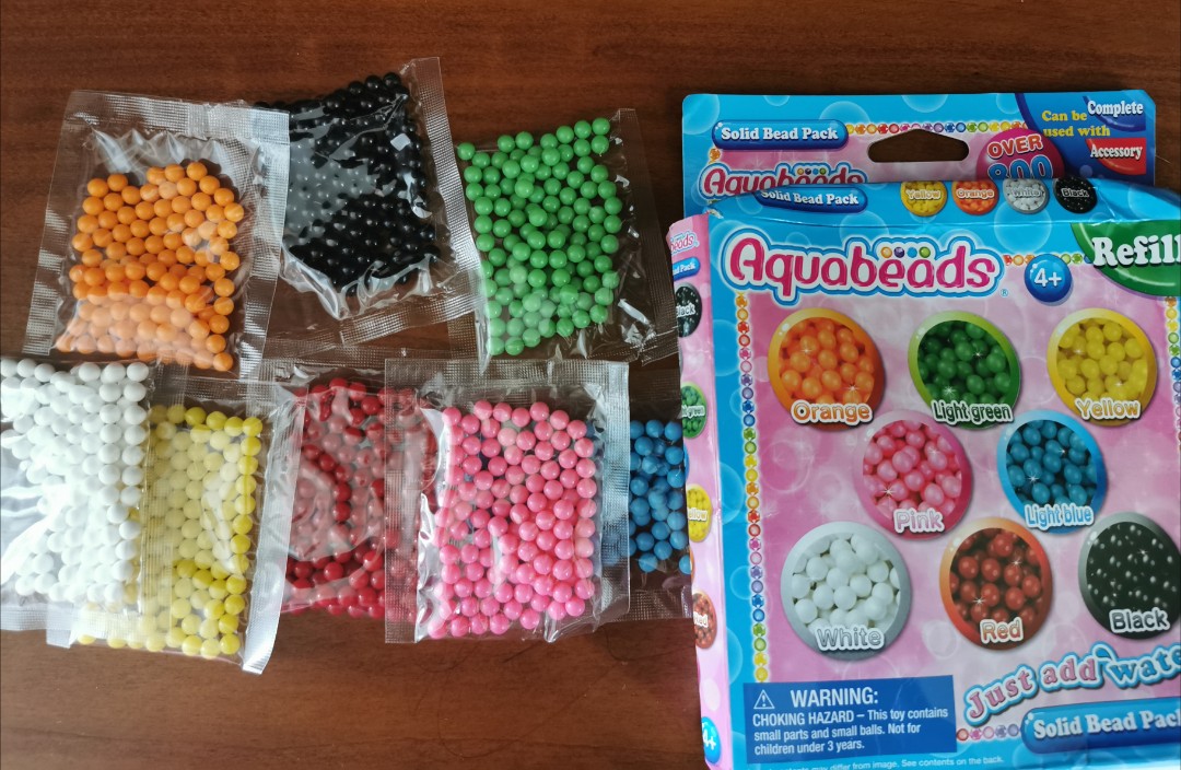 REFILL PASTEL SOLID BEAD PACK AQUABEADS