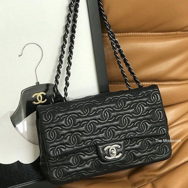 Chanel shop embossed bag