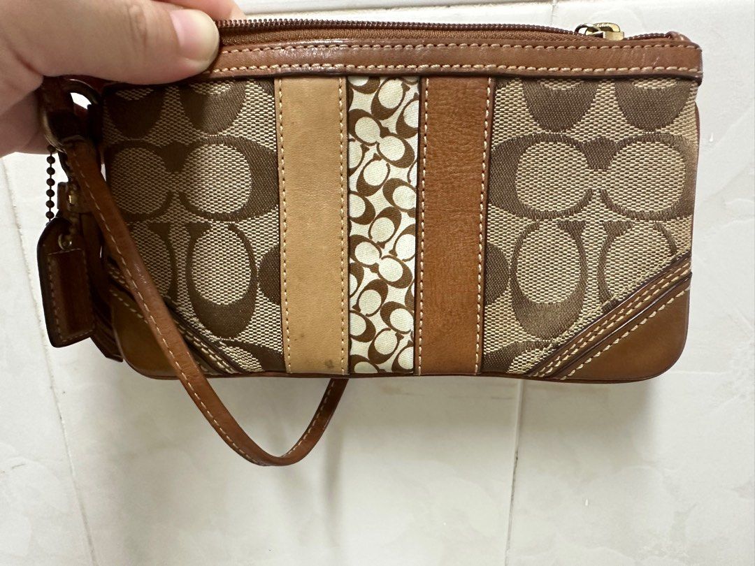 Coach sales wrist pouch