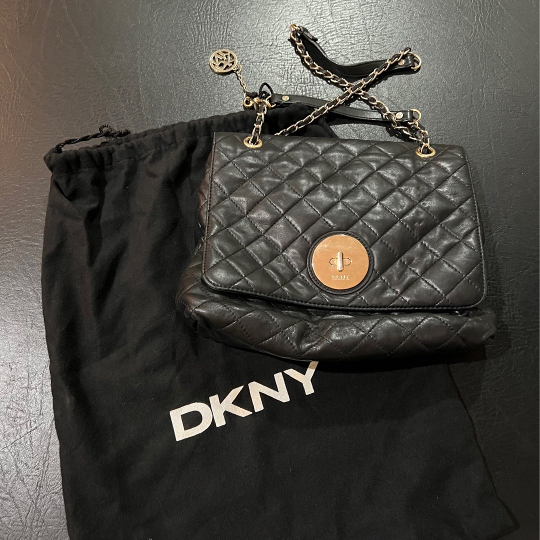 Pu Leather Adjustable Dkny Handbags, For Office, Size: H-8inch W