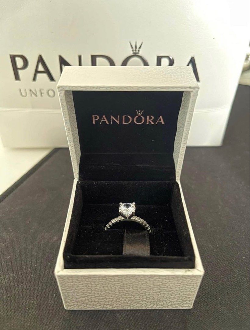 Authentic Pandora Promise Ring, Women's Fashion, Jewelry & Organizers, Rings on Carousell