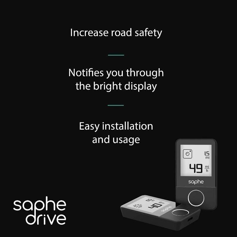 B2196] Saphe Drive traffic alarm, speed camera detection and warning system  for car with display, the