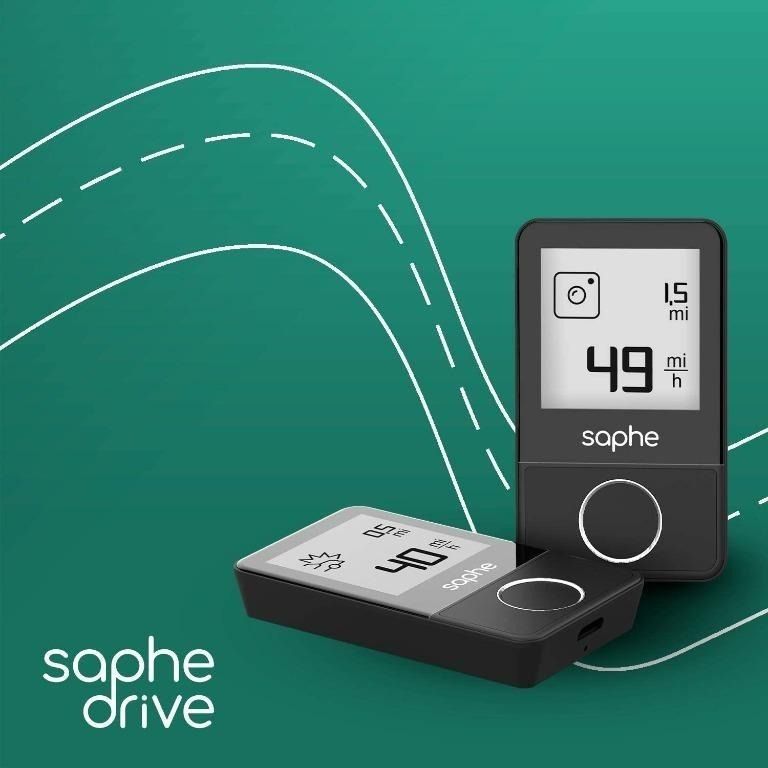 Saphe One+ traffic alarm, warns about all speed camera types in traffic  with audible signal and light, speed camera detection throughout Europe,  starts automatically on departure via Bluetooth & App : 