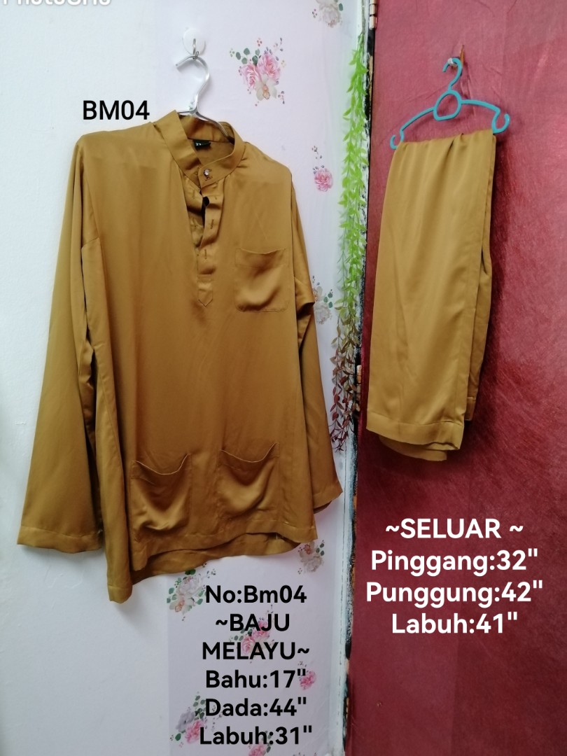 Baju Melayu Bundle Terpakai Mens Fashion Muslim Wear Baju Melayu