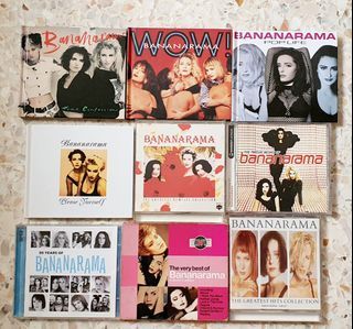 Bananarama :  (True Confessions, WOW, Pop Life, Please Yourself Special Edition 2 cds + 1 dvd  albums) with Greatest Hits & Greatest Remixes cd albums