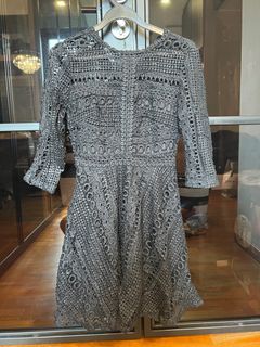 Black crochet dress in S size