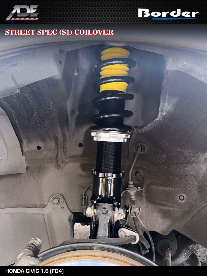 BORDER STREET SPEC (S1) COILOVER ON HONDA CIVIC 1.6 (FD4), Car ...